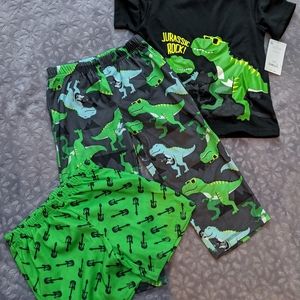 Boy's 3 Piece Dino Pajama Set- Carter's